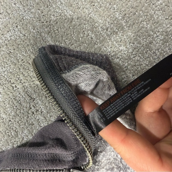 Free People FP Movement Relaxed Super Oversized Boho Slouchy Side Zip Sweater M - Picture 6 of 7